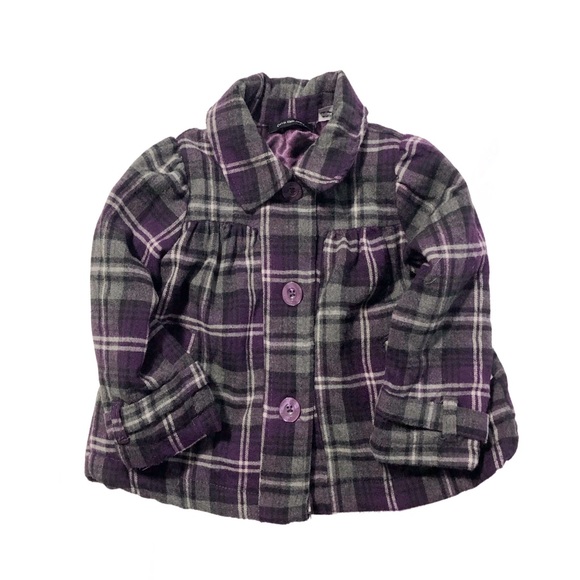 ❤️ Calvin Klein plaid pea coat. 2 - Picture 7 of 7